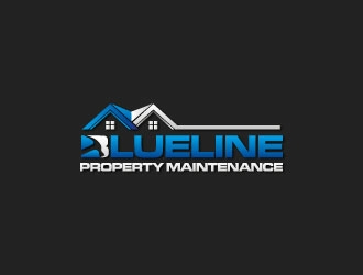 Blueline Property Maintenance  logo design by crazher