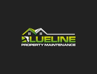 Blueline Property Maintenance  logo design by crazher