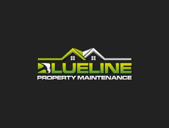 Blueline Property Maintenance  logo design by crazher