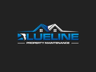 Blueline Property Maintenance  logo design by crazher