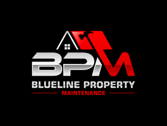 Blueline Property Maintenance  logo design by yunda