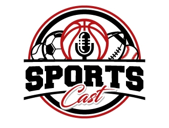 SportsCast logo design by jaize