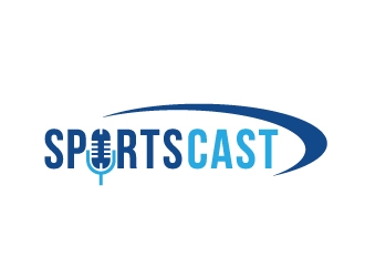 SportsCast logo design by Foxcody