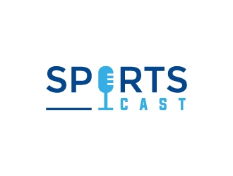 SportsCast logo design by MUSANG