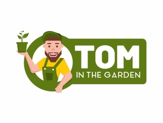 Tom in the garden logo design by Mardhi