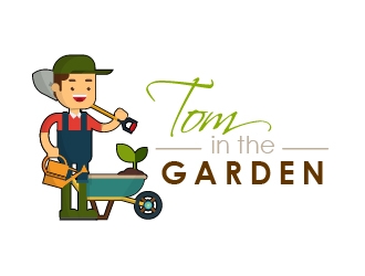Tom in the garden logo design by BeezlyDesigns