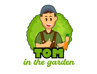 Tom in the garden logo design by rizuki