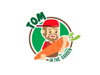 Tom in the garden logo design by KapTiago