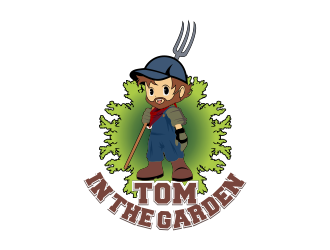 Tom in the garden logo design by Kruger