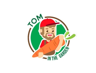 Tom in the garden logo design by KapTiago