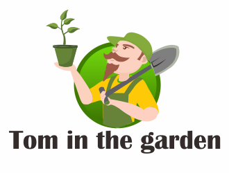 Tom in the garden logo design by Tira_zaidan