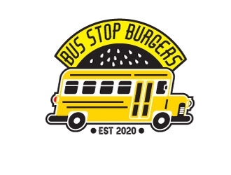 Bus Stop Burger logo design by KapTiago