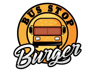 Bus Stop Burger logo design by fries