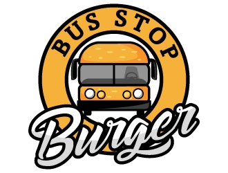 Bus Stop Burger logo design by fries