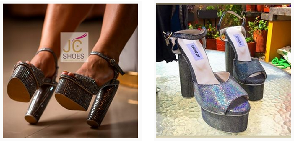 JC women's slip on 4.5 in ultra high heels burgundy faux suede shoes size 9  Med | eBay
