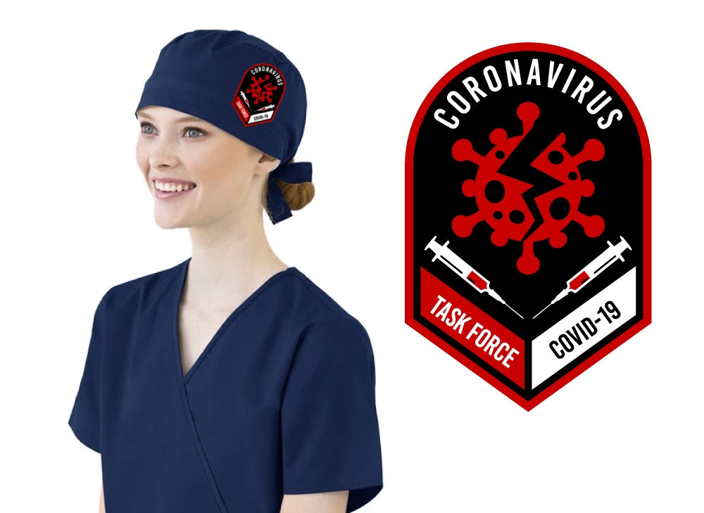 CORONAVIRUS  TASK FORCE COVID-19 logo design by LogOExperT