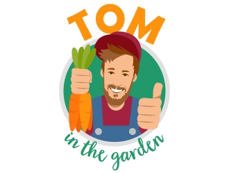 Tom in the garden logo design by fries