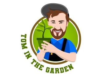 Tom in the garden logo design by Danny19