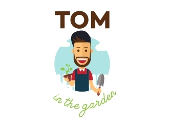 Tom in the garden logo design by Alfatih05