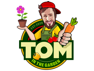 Tom in the garden logo design by Suvendu