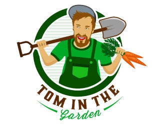 Tom in the garden logo design by DesignPal
