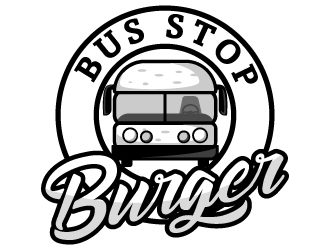 Bus Stop Burger logo design by fries