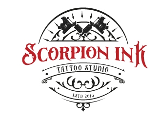 Scorpion Ink Tattoo Studio logo design by emberdezign