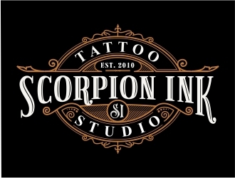 Scorpion Ink Tattoo Studio logo design by Mardhi