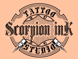 Scorpion Ink Tattoo Studio logo design by Suvendu