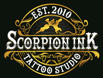 Scorpion Ink Tattoo Studio logo design by Suvendu