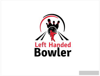 Left Handed Bowler logo design by spikesolo