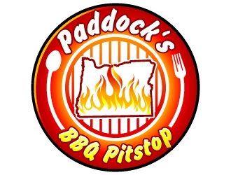 Paddock s BBQ Pitstop logo design by uttam