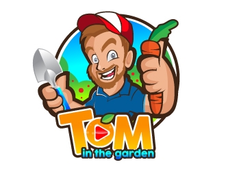 Tom in the garden logo design by mawanmalvin