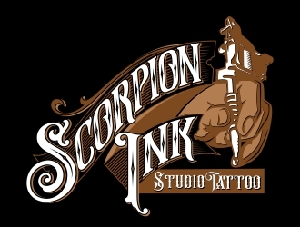 Scorpion Ink Tattoo Studio logo design by b3no