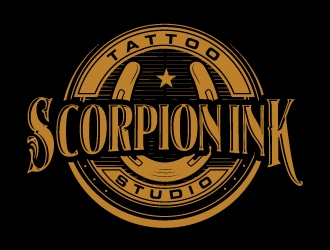 Scorpion Ink Tattoo Studio logo design by AamirKhan