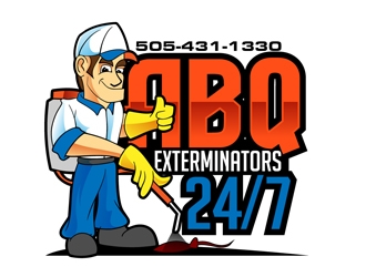 ABQ EXTERMINATORS 24/7 logo design by DreamLogoDesign
