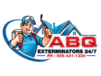 ABQ EXTERMINATORS 24/7 logo design by invento