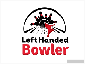 Left Handed Bowler logo design by spikesolo