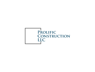 Prolific Construction LLC logo design by mbah_ju