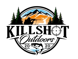 KillShot Outdoors logo design by DreamLogoDesign