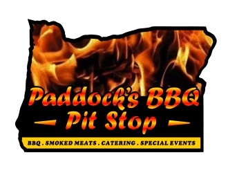 Paddock s BBQ Pitstop logo design by aura