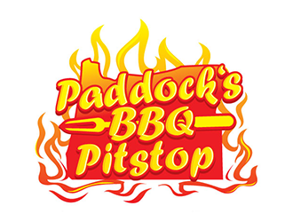 Paddock s BBQ Pitstop logo design by gogo