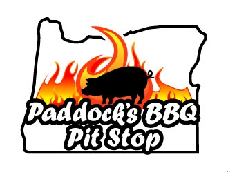 Paddock s BBQ Pitstop logo design by maze
