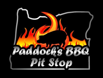 Paddock s BBQ Pitstop logo design by maze