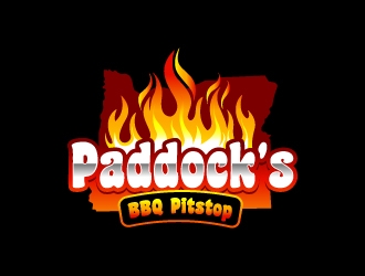 Paddock s BBQ Pitstop logo design by uttam