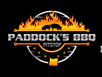 Paddock s BBQ Pitstop logo design by Ultimatum