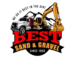 Best Sand & Gravel logo design by DreamLogoDesign