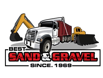Best Sand & Gravel logo design by LucidSketch