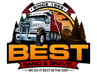 Best Sand & Gravel logo design by LucidSketch
