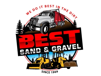 Best Sand & Gravel logo design by Suvendu